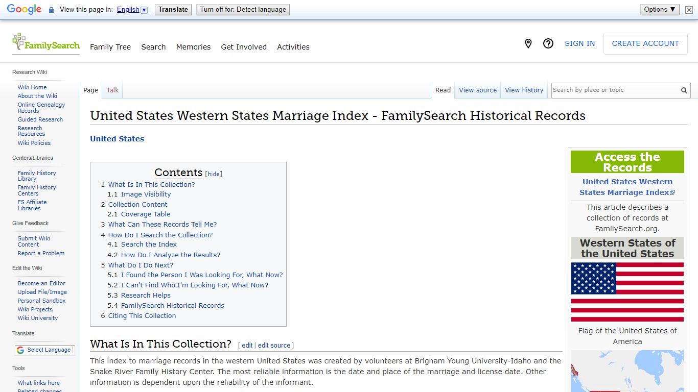 United States Western States Marriage Index - FamilySearch
